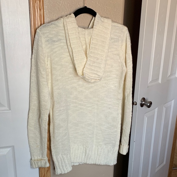 Rue21 Cream Hooded Sweater - Picture 7 of 7